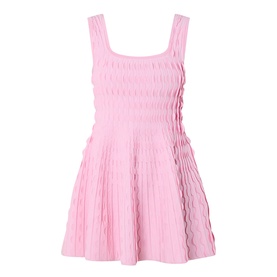 Vanna Scalloped Knit Mini Dress