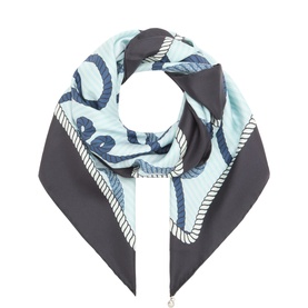 Silk Printed Square Scarf