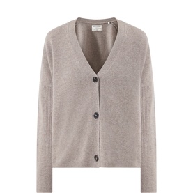 Ribbed Sleeve Oversized Cardigan