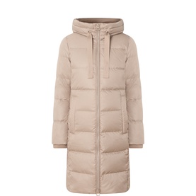 Quilted Down Mid-Length Coat