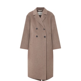 Double-Breasted Mid-Length Overcoat