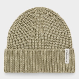 Logo Rib-Knit Beanie Hat