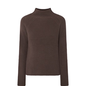 Ribbed Knit Turtleneck Sweater