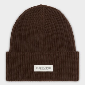 Logo Rib-Knit Beanie Hat