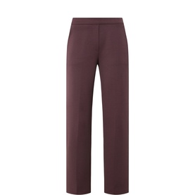 Mid-Rise Straight Leg Trousers
