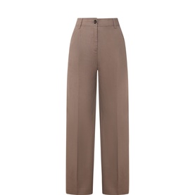 Pleated Straight Leg Trousers