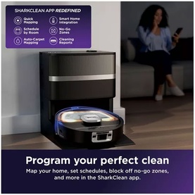 PowerDetect UV Reveal Vac Mop Robot Vacuum Black