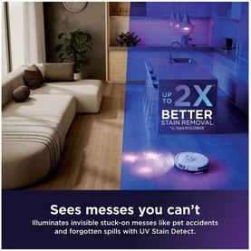 PowerDetect UV Reveal Vac Mop Robot Vacuum White