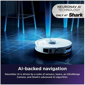 PowerDetect UV Reveal Vac Mop Robot Vacuum White