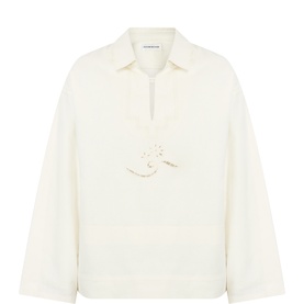 Cut-Out Embroidered Tunic