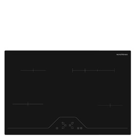 78cm 4 x Zone Touch Control Ceramic Hob Black Glass