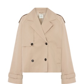 Rickie Cropped Trench Jacket