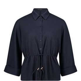 Drawstring Peplum Shirt