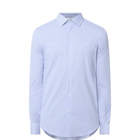 Monogram Logo Check Single-Cuff Shirt