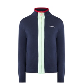 Logo Merino Wool Track Jacket
