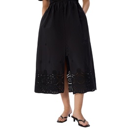 Broderie Detail Flared Dress