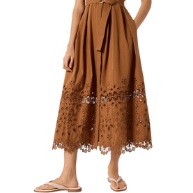 Broderie Trim Shirt Dress