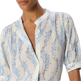 Ditsy Stem Textured Blouse
