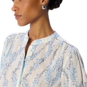 Ditsy Stem Textured Blouse