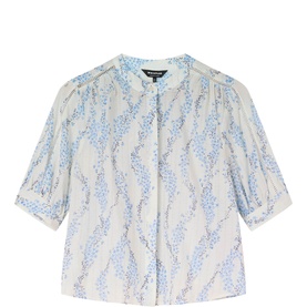 Ditsy Stem Textured Blouse