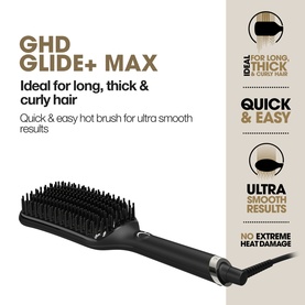 Glide+ Max Smoothing Hot Brush Black