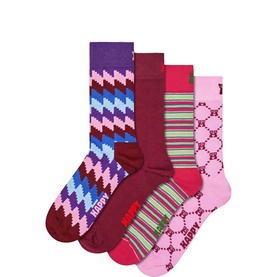 Graphic Socks Four-Piece Gift Set
