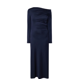 Ejoe Gathered Asymmetric Dress