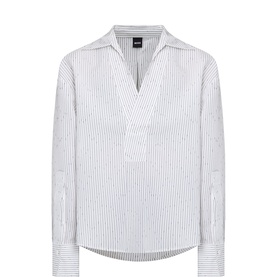 Batala Stripe Open Placket Shirt