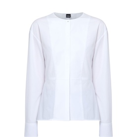 Beplum Collarless Shirt