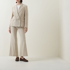 Talia Flared Cropped Trousers