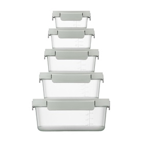 Nest'n'Lock 5-Piece Sage Container Set