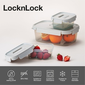 Nest'n'Lock 3-Piece Sage Container Set