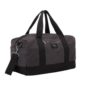 Rodd & Gunn Charcoal Onyx Hold All holdall bag, canvas body with black base, dual top handles and detachable shoulder strap