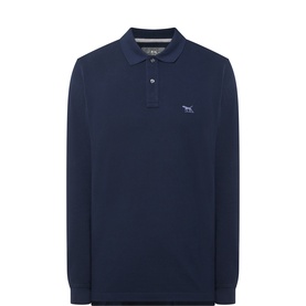 Pointer Logo Long-Sleeved Polo Shirt
