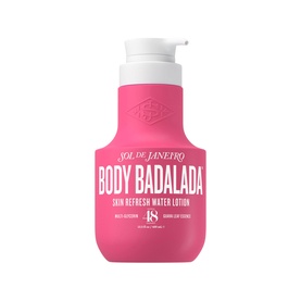 Sol De Janeiro Body Badalada Skin Refresh Water Lotion in pink pump bottle