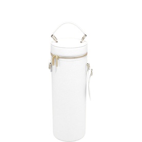 Champagne Bottle Bag Pebble White