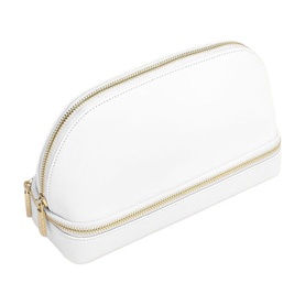 Cosmetic & Jewellery Bag Pebble White