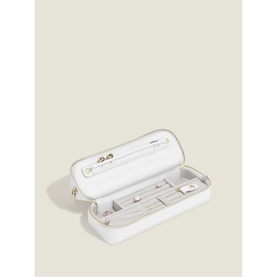 Cosmetic & Jewellery Bag Pebble White