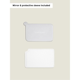 Cosmetic & Jewellery Bag Pebble White