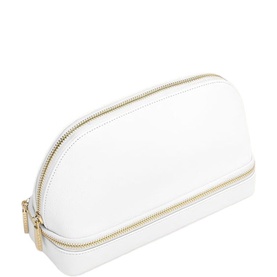 Cosmetic & Jewellery Bag Pebble White