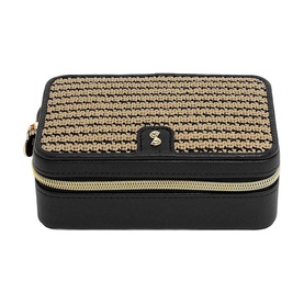 Raffia Luxury Travel Box Black