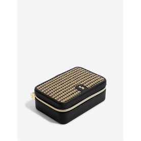 Raffia Luxury Travel Box Black