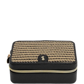 Raffia Luxury Travel Box Black