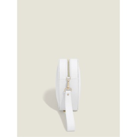 Heart Shaped Shoulder Bag Pebble White