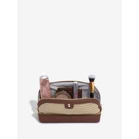 Raffia Cosmetic Bag Tan