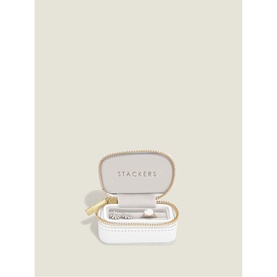 Petite Ring Box for Dog Collars Pebble White