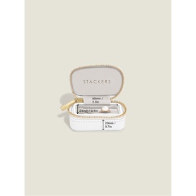 Petite Ring Box for Dog Collars Pebble White