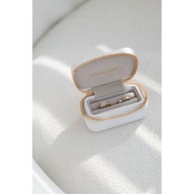 Petite Ring Box Pebble White