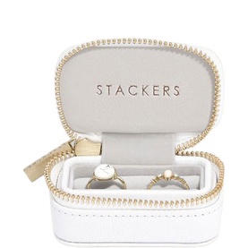 Petite Ring Box Pebble White