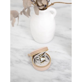 Oyster Travel Jewellery Box Blush Pink